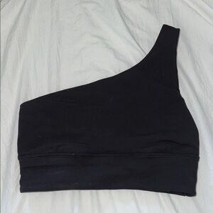 Lululemon Black One-Shoulder Sports Bra